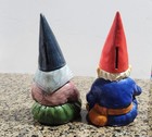 Vintage Gorham 1979 Unieboek Pair Of Gnomes Banks 
