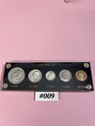 1950 U s  Mint 5 Coin Silver Proof Set In Plastic Case