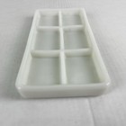 The American Cabinet Co   20 Vintage 1950 s Milk Glass Dental Dentist Tray 4 x8 