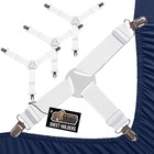 Patent Pending Bed Sheet Holders  Adjustable Elastic Fasteners With Metal Cli   