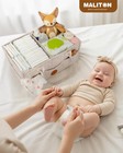 Maliton Baby Diaper Caddy Organizer For Changing Table Nursery Storage Bin