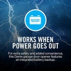 Genie 6072h-b Wall Mount Garage Door Opener With Battery Backup
