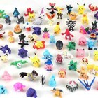 144-style Anime Pok  mon Figure Toys Bag Pikachu Action Figure Model Ornamental