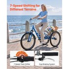 Uimoso Folding 26-inch 7-speed Adult Tricycle With Foldable Frame And 3 Wheels