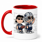 Dallas Football Fanmade Cartoon Dog Accent Mug 11oz Game Day Coffee Cup