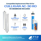 Culligan Ac30 Aqua Cleer Compatible Ro Filter Kit With Membrane