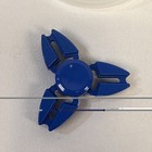 Metal Blue Tri Fidget Hand Spinner Triangle Brass Finger Toy Edc Focus Adhd