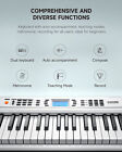 Donner Dek-200 Electric Keyboard 61 Key 300 Tone   Stand Bench Microphone White