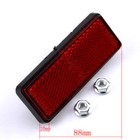 Rear Rectangular Reflector 50cc-250cc Atv Dirt Bike Gokart Scooter Moped Chopper