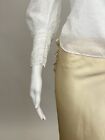 Antique Victorian Edwardian White Cotton Maternity Blouse Shirt W  Lace Pleating
