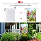 10x Sublimation Heat Printed Blank Polyester Garden Flag Banners White 30 X 45cm