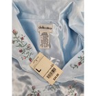 Delicates Jcpenney Vintage Blue Satin Floral Embroidered Nightgown Large Nwt