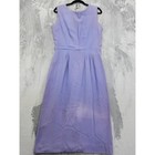 Vintage 40s Frances Thompson Dress Jacket Set Size 18 Purple Sheath Side Zip