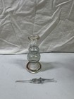 Egyptian Mini Perfume Bottle Blown Glass Bottle Green 3  Handmade In Egypt