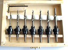 22pc Professional Countersink Drill Bit Set W  Wood Box