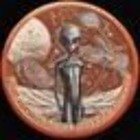 Alien Colorized Reverse Proof 5 Oz Copper Medal D