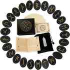 Runes  Wooden Runes Set  Witch Runes Set With Guide Book  Healing Crystals  Rune