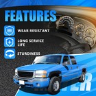 Gauge Cluster Lens Cover Gold Trim Rings For Gm Trucks Suvs  2003 2004 2005 2006