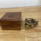Vintage Nautical Fl West London Brass Compass Sextant
