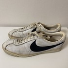 Nike Bruin Leather White X Black Us12 12 5 Made In Taiwa 70s Vintage Sneakers