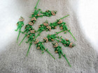 12 Vintage Leprechaun St patricks Day Pixies Cupcake Picks  Toppers Crafts