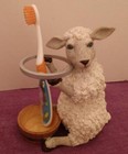 Ranger Gift Sheep Toothbrush Holder Retired Resin Nos 2003