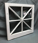 Antique Vintage Single 8 Lite Window Sash Shabby White Chic 27x29 Old 511-25b