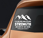 Vinyl Decal Car Truck Sticker Bible Verses Psalm 18 32 Arms Me With Strength