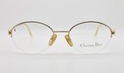 Christian Dior Cd 3568 Vintage Eyeglasses Frame Made In Italy Eyewear Half Rim