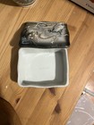 Vintage Japanese Hand Painted Moriage Dragonware Trinket Box Or Cigarette Holder