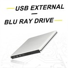 4k Bd Burner External Usb Super Slim Dvd Rw Cd Writer Portable Drive Silver