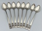 Vtg Oneida Community 1936 Coronation Iced Tea Spoons Silverplate Lot Of 8