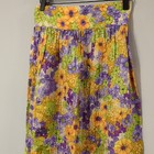 Vintage 70s Floral Maxi Skirt Handmade 13  Waist