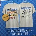 Disney Mickey   Friends Shirt Youth Large 10 12 White Embroidered Goofy Donald
