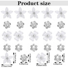 20pcs Mini Rhinestone Hair Pins Bridal Flower Claw Clips Wedding Accessories Set