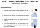 Pok  mon Debit Credit Card Skin Sticker - Small Chip - Matte