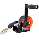 600lbs Hand Winch With 19 6ft Strap  3 1 1 Gear Ratio  Two-way Ratchet  Manual