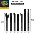 21 Pcs Kit indexable Lathe Turning Tool 3 8  10mm Shank 7pcs Metal Lathe Cutting
