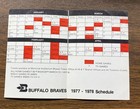 Rare 1977-78 Buffalo Braves Pocket Schedule Aud Genesee Beer Version Auction 1
