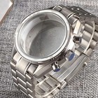 40mm Chronograph Sport Multifunction Quartz Watch Case Fit Vk63 Vk64 Movement Bl
