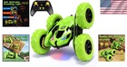 Durable Remote Control Green Stunt Car With 360 Flips - Ultimate Kids Toy