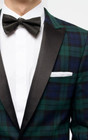 Men s Black Watch Tartan Blazer Jacket Scottish Wedding Jacket Dinner Coat