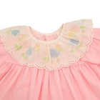 Vintage Toddler Girl Pink Ruffle Floral Collar Dress 2t