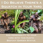 Bigfoot Garden Statue  8 5 Inch  Resin Sasquatch Figurine For Yard Decor