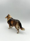 Vintage Ceramic Collie Dog Lassie Figurine Shafford Blue Ribbon Collection Japan