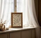 Vintage Gold Framed Horse Sketch Wall Art  Abstract Equestrian Canvas Prints  Ru