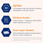 Medical Soft Max    Nitrile Exam Gloves  100 Count Latex-free Powder-free Non-ster