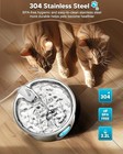 Stainless Steel Cat Water Fountain 3 2l Pet Drinking Fountain Dispenser For Cats