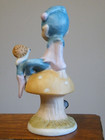 Vtg Brinn   s Ceramic Pixie Elf Magic Mushroom 4-5 8    Figurine Fairy Garden Freesh