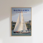 Fashion Canvas Poster Retro Magazine Art Ralph Lauren Wall Decor Print